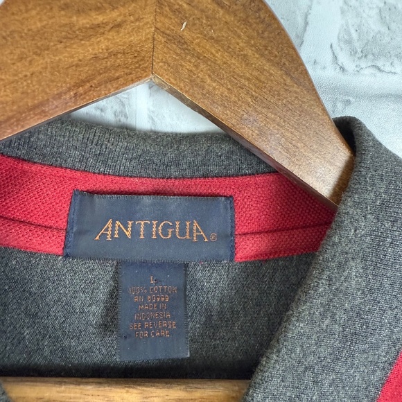 San Francisco 49ers x Antigua VTG Thick Cotton Colorblock Polo Shirt Mens LARGE - Picture 4 of 7